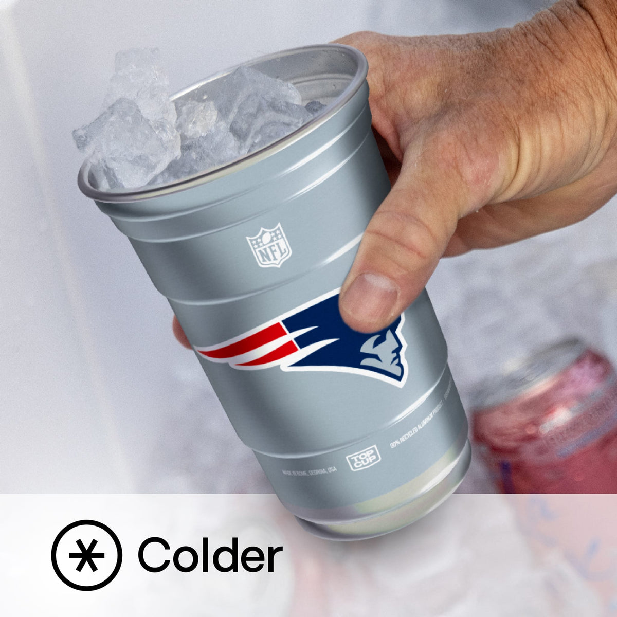 Top Cup New England Patriots NFL Aluminum Cup