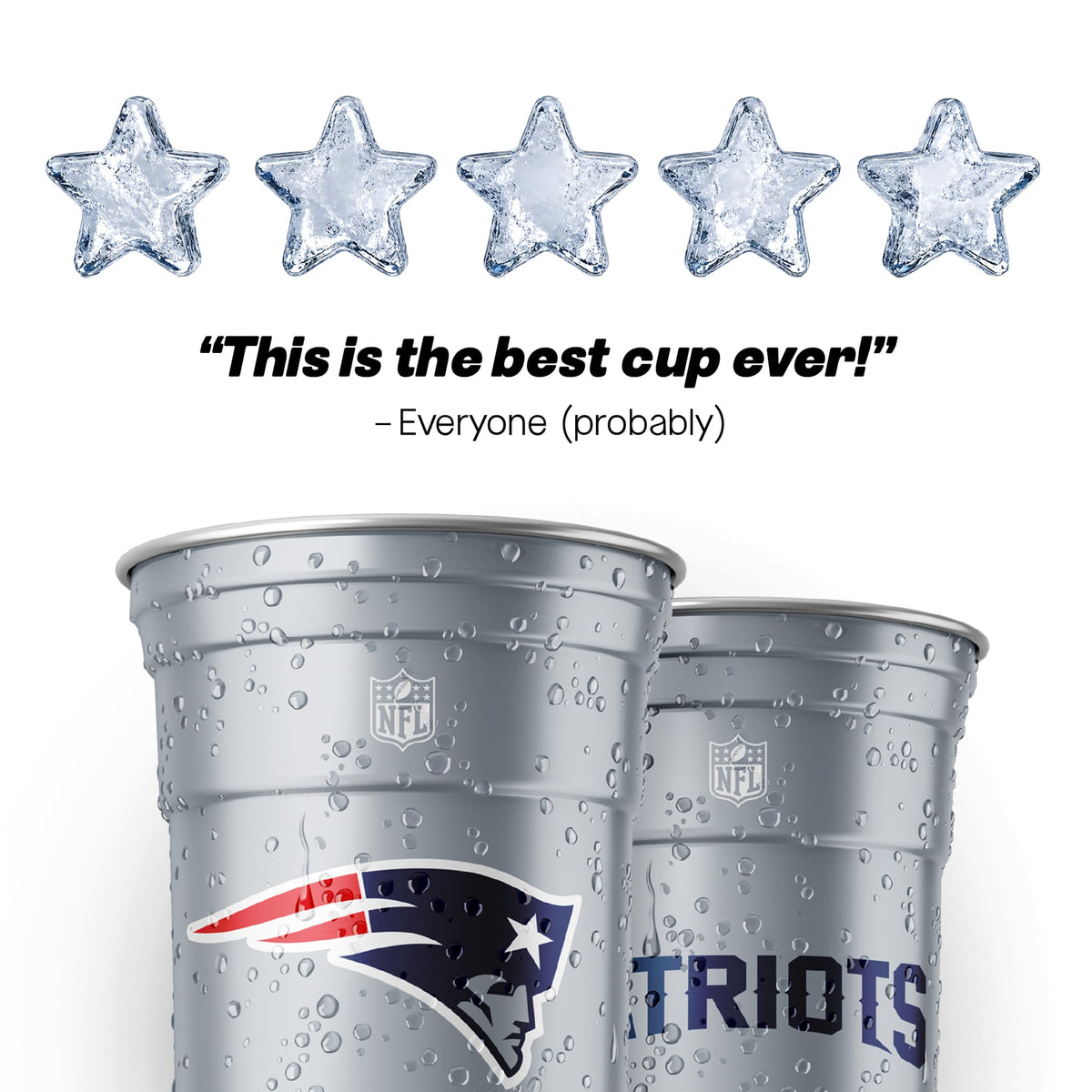 Top Cup New England Patriots NFL Aluminum Cup