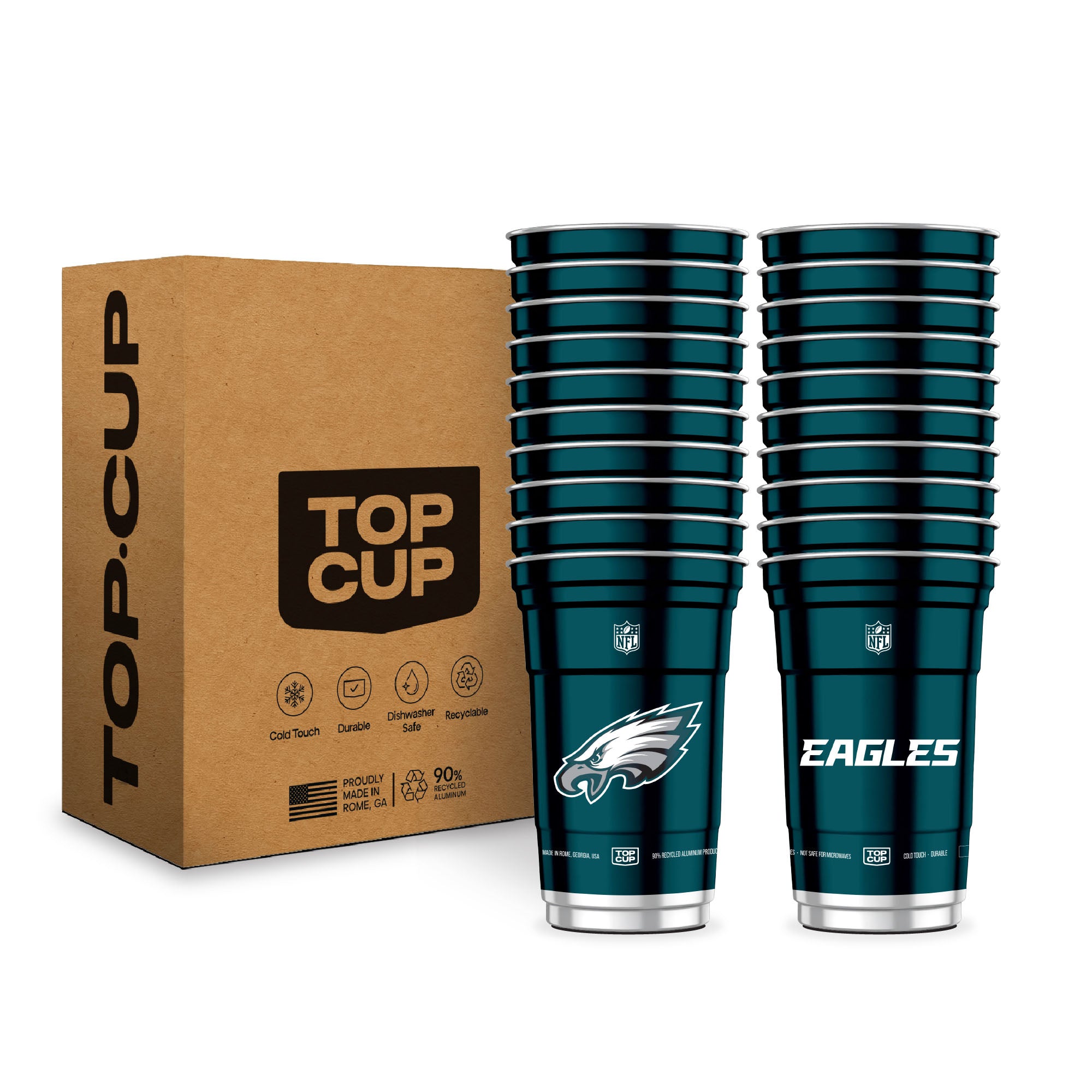 Top Cup Philadelphia Eagles NFL Aluminum Cup