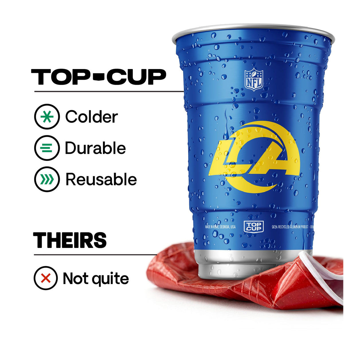 Top Cup Los Angeles Rams NFL Aluminum Cup