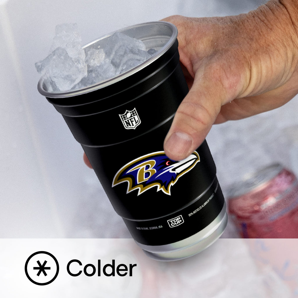 Top Cup Baltimore Ravens NFL Aluminum Cup