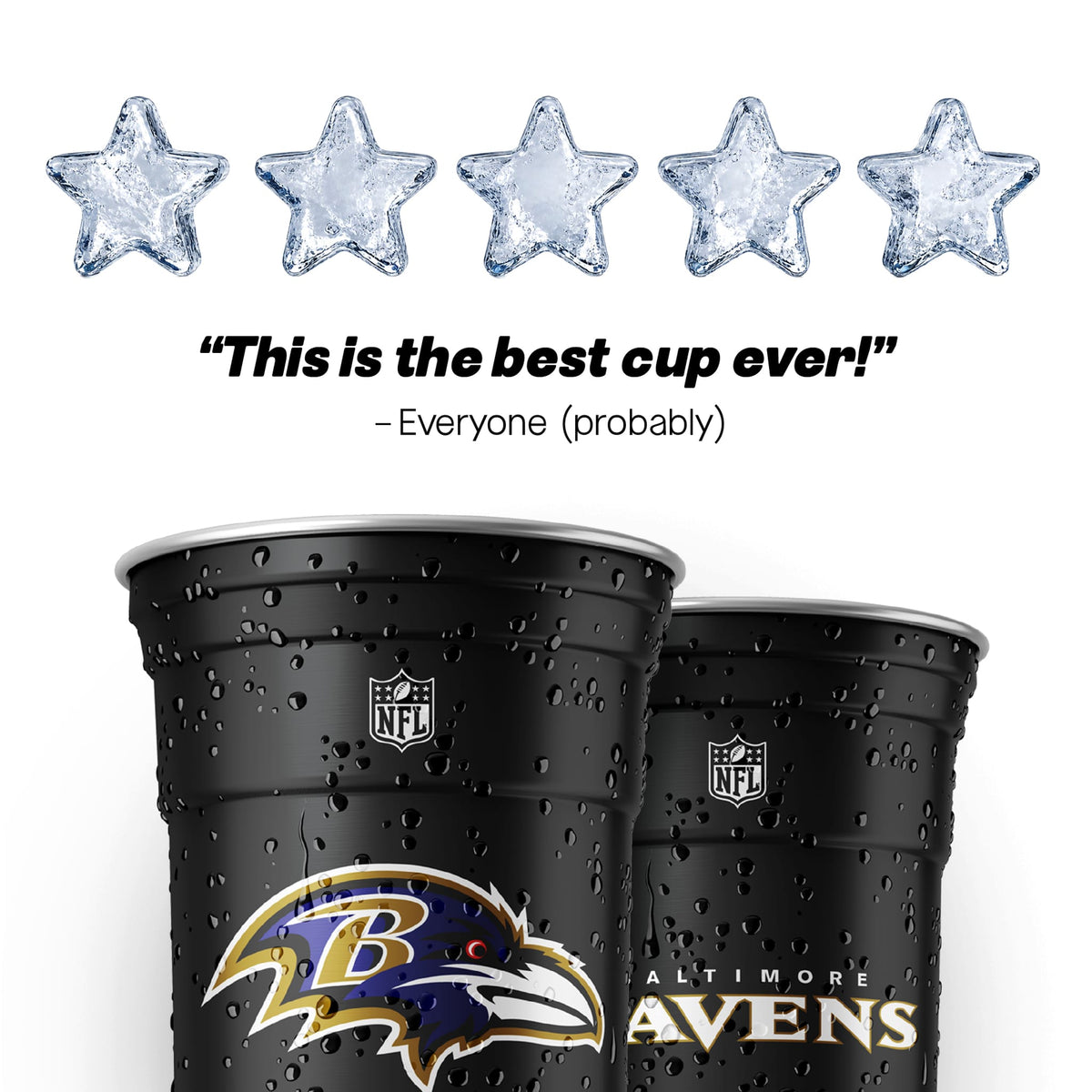 Top Cup Baltimore Ravens NFL Aluminum Cup