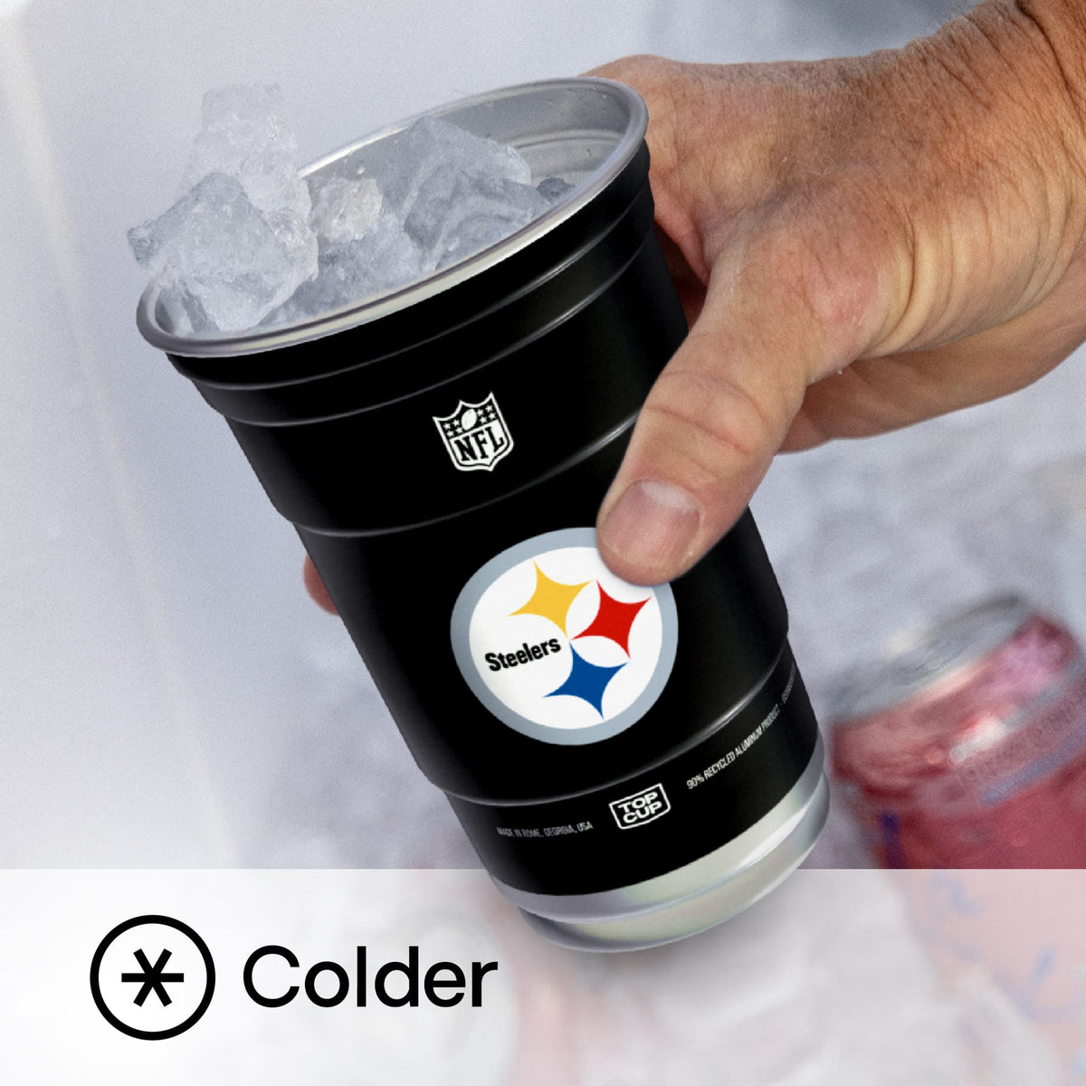 Top Cup Pittsburgh Steelers NFL Aluminum Cup