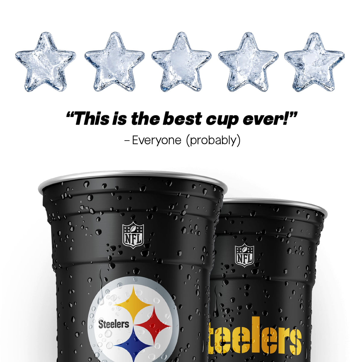 Top Cup Pittsburgh Steelers NFL Aluminum Cup