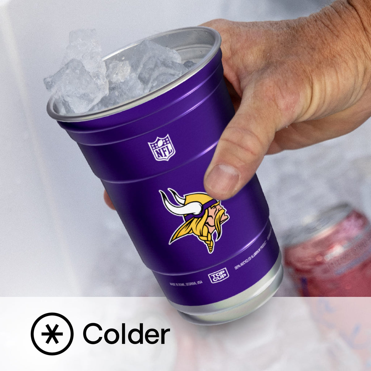 Top Cup Minnesota Vikings NFL Aluminum Cup