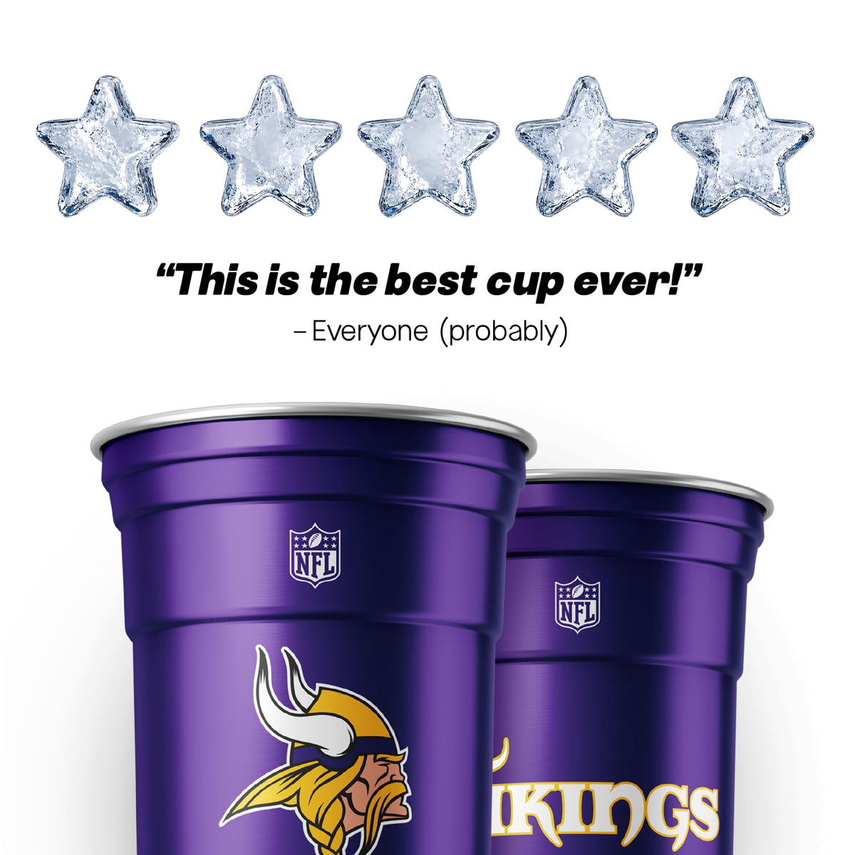 Top Cup Minnesota Vikings NFL Aluminum Cup
