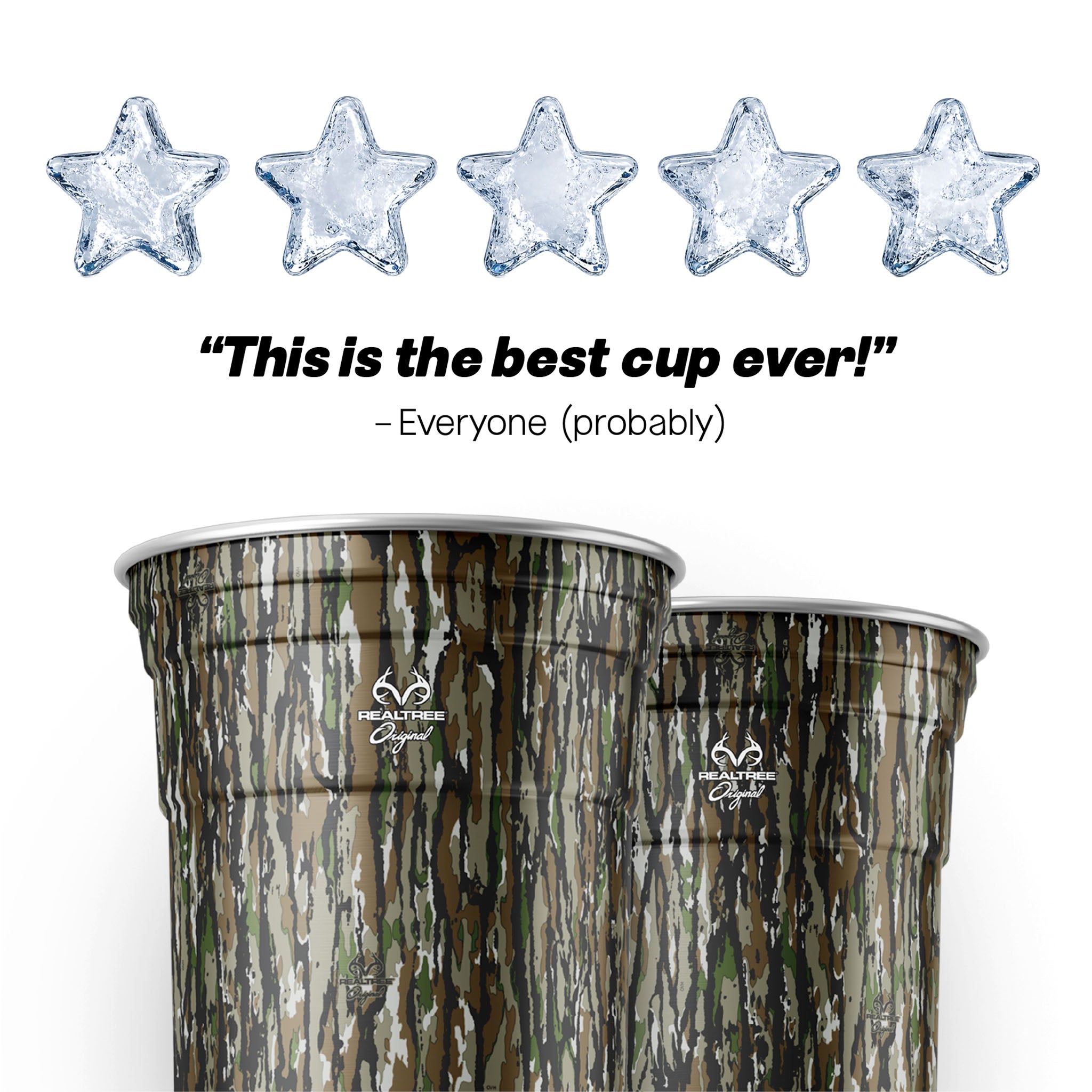 Top Cup Realtree Original Camo Aluminum Party Cups