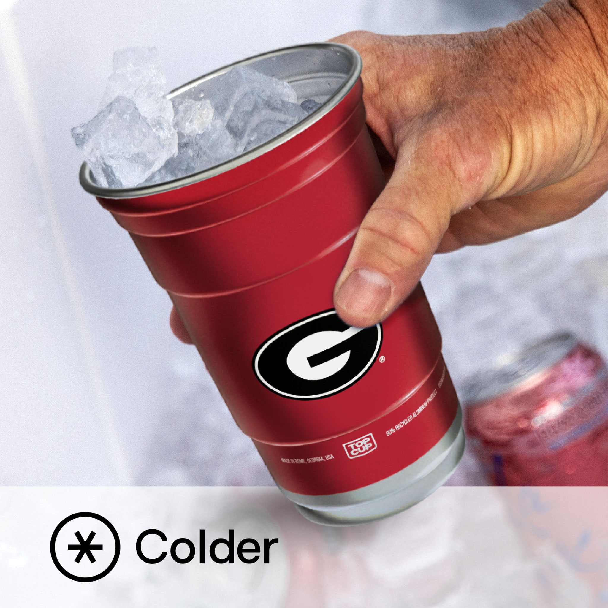 Top Cup University of Georgia Aluminum Party Cups