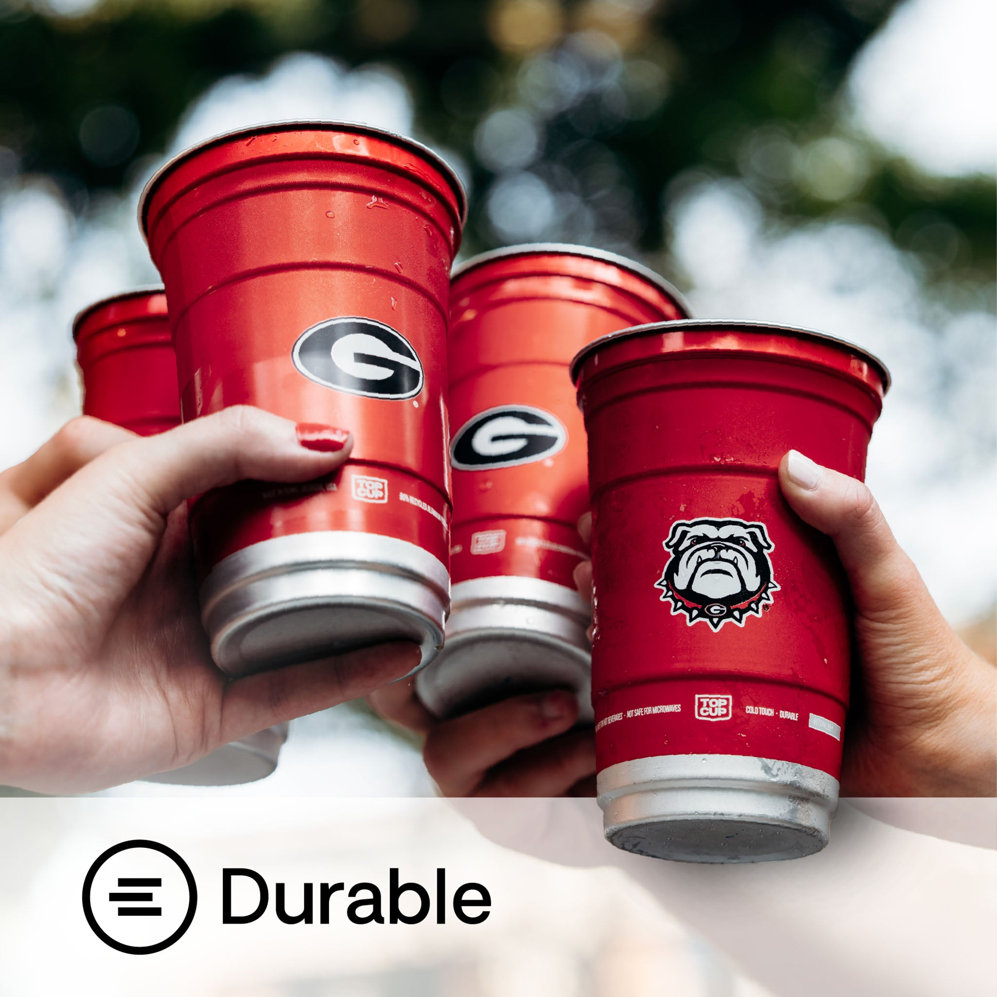 Top Cup University of Georgia Aluminum Party Cups