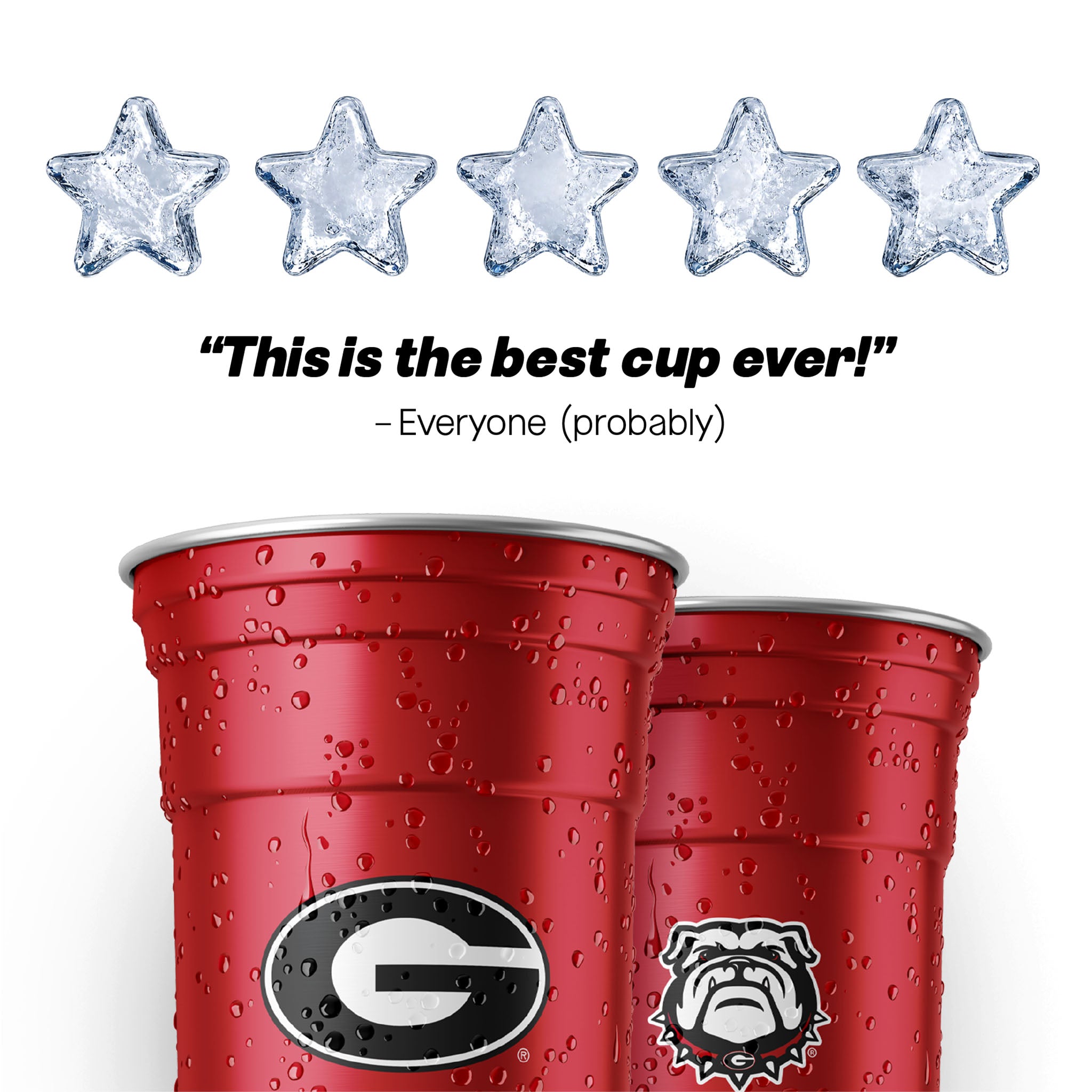 Top Cup University of Georgia Aluminum Party Cups